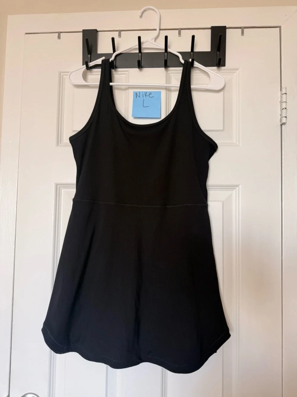 Nike Black Sleeveless Mini Dress with Built-in Shorts